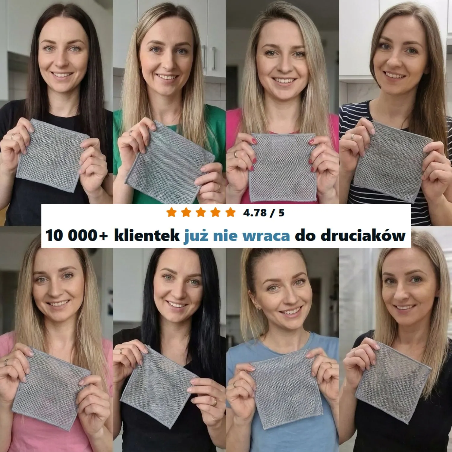 10 000+ klientek już nie wraca do druciaków — 4.78/5